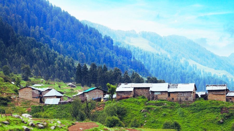 Ghodnala Village at 5500 feet above sea level