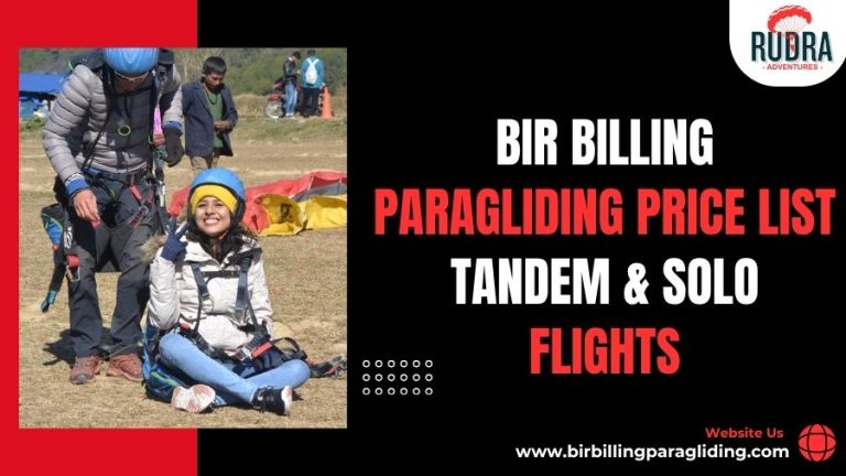 Bir Billing Paragliding Price List 2025 Tandem & Solo Flights