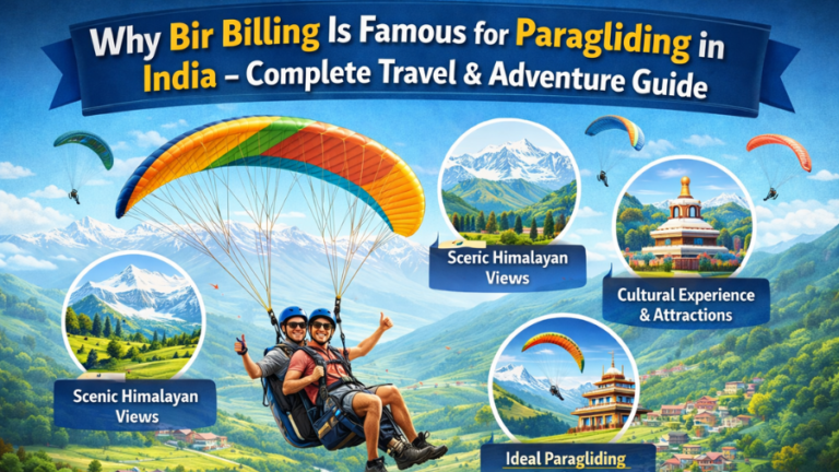 Why Bir Billing Is Famous for Paragliding in India – Complete Travel & Adventure Guide