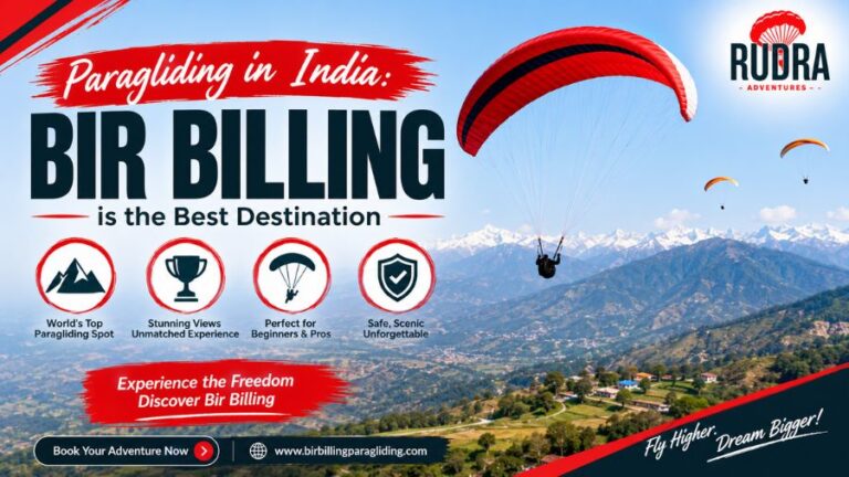 Paragliding in India Bir Billing is the Best Destination