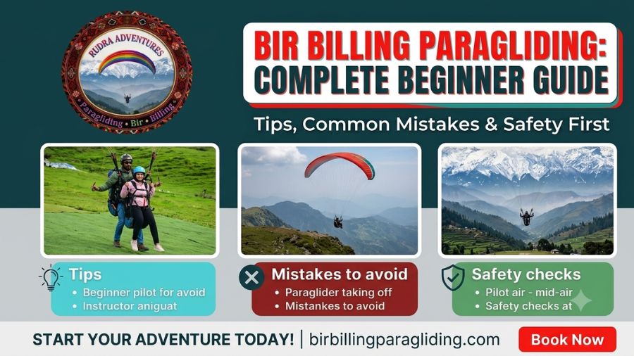 Complete Beginner Guide to Paragliding in Bir Billing (Tips, Mistakes & Safety)