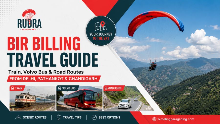 Bir Billing Travel Guide Train, Volvo Bus & Road Routes from Delhi, Pathankot & Chandigarh