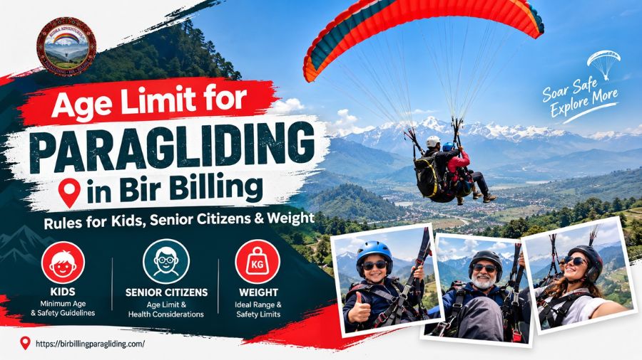 Age Limit for Paragliding in Bir Billing Rules for Kids, Senior Citizens & Weight