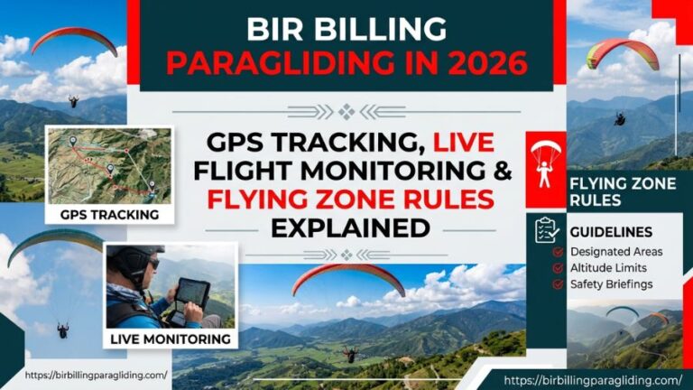 Bir Billing Paragliding in 2026 GPS Tracking, Live Flight Monitoring & Flying Zone Rules Explained