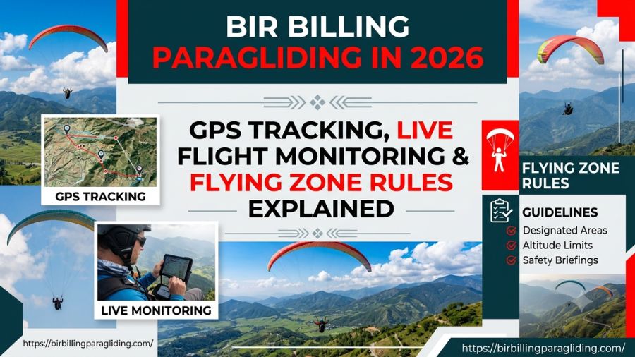 Bir Billing Paragliding in 2026 GPS Tracking, Live Flight Monitoring & Flying Zone Rules Explained