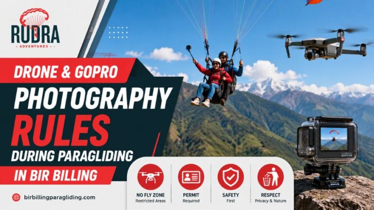 Drone and GoPro Photography Rules During Paragliding in Bir Billing