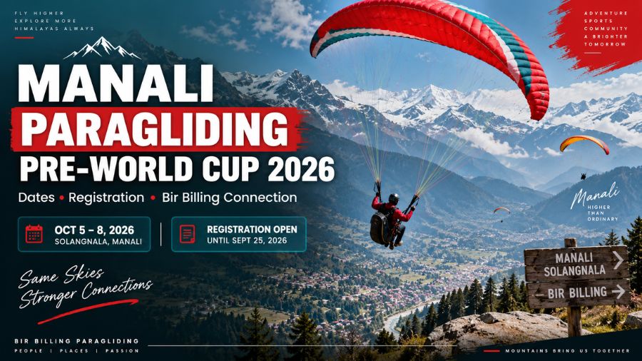 Manali Paragliding Pre-World Cup 2026 — Dates, Registration & Bir Billing Connection